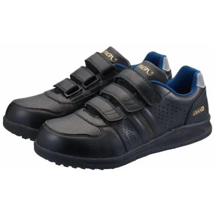 【CAINZ-DASH】シモン 耐滑静電プロスニーカー NS618黒静電 22.5cm NS618BKS-22.5【別送品】