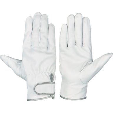 【CAINZ-DASH】シモン ヤギ革手袋（袖口マジックタイプ）　ＧＴ－７１７　白　Ｍ GT-717-M【別送品】