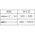 【CAINZ-DASH】イシハシ精工 スパイラルタップ　メートルねじ・並目　Ｍ８Ｘ１．２５ SPT-M8X1.25【別送品】