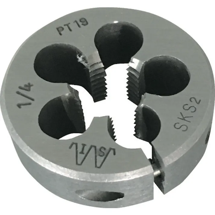 【CAINZ-DASH】イシハシ精工 管用ねじ切り丸ダイス PTねじ 38径 1/4PT IS-RD-38-PT014【別送品】