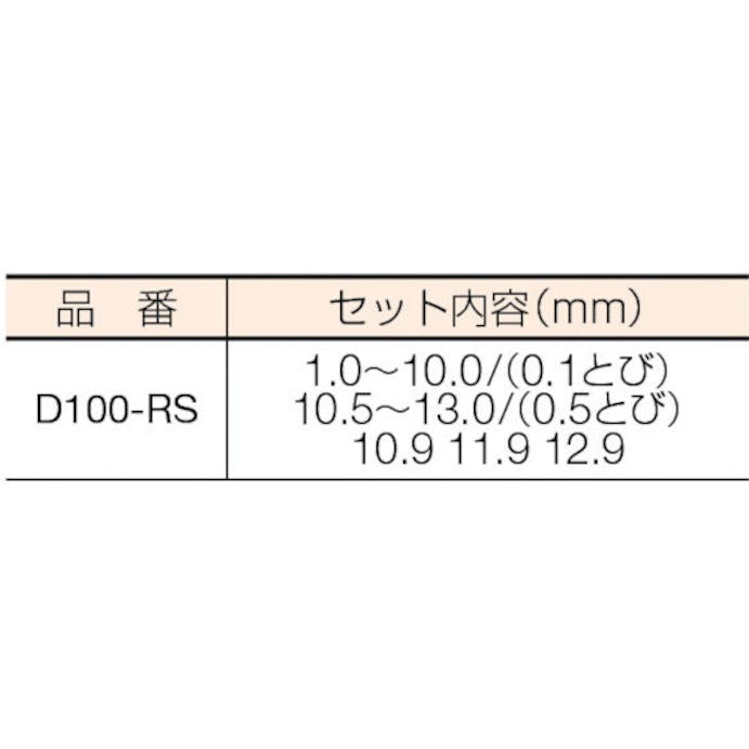 【CAINZ-DASH】イシハシ精工 ストレートドリル　１００本組セット（回転台付き） D100-RS【別送品】