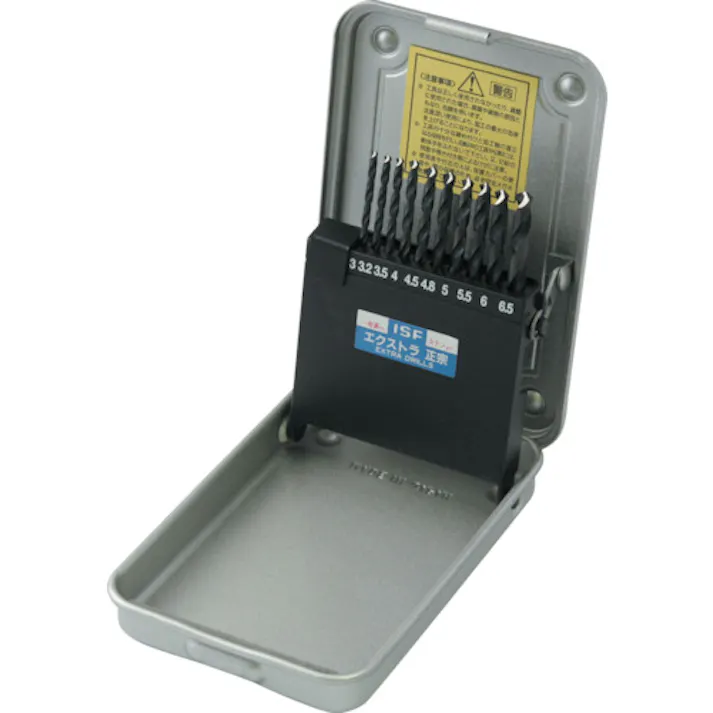 【CAINZ-DASH】イシハシ精工 エクストラ正宗ドリル 10本組セット(スチールケース入り) EXD-10S【別送品】