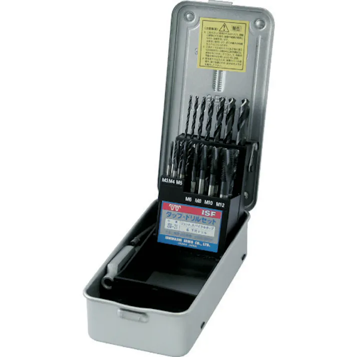 【CAINZ-DASH】イシハシ精工 ジェット・スパイラルタップ・ドリルセット JSD-21【別送品】