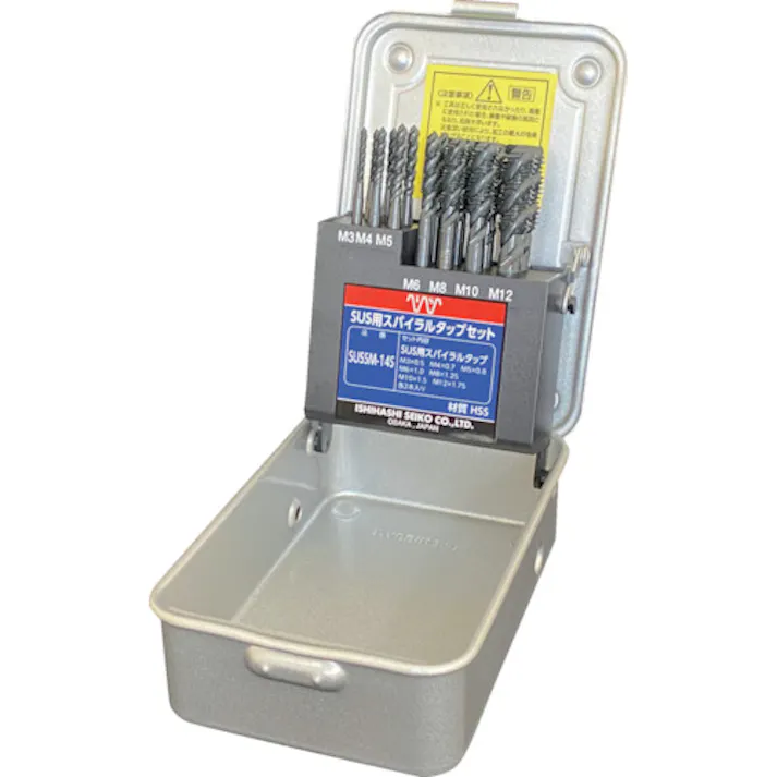 【CAINZ-DASH】イシハシ精工 ステンレス用スパイラルタップセット SUSSM14-S【別送品】