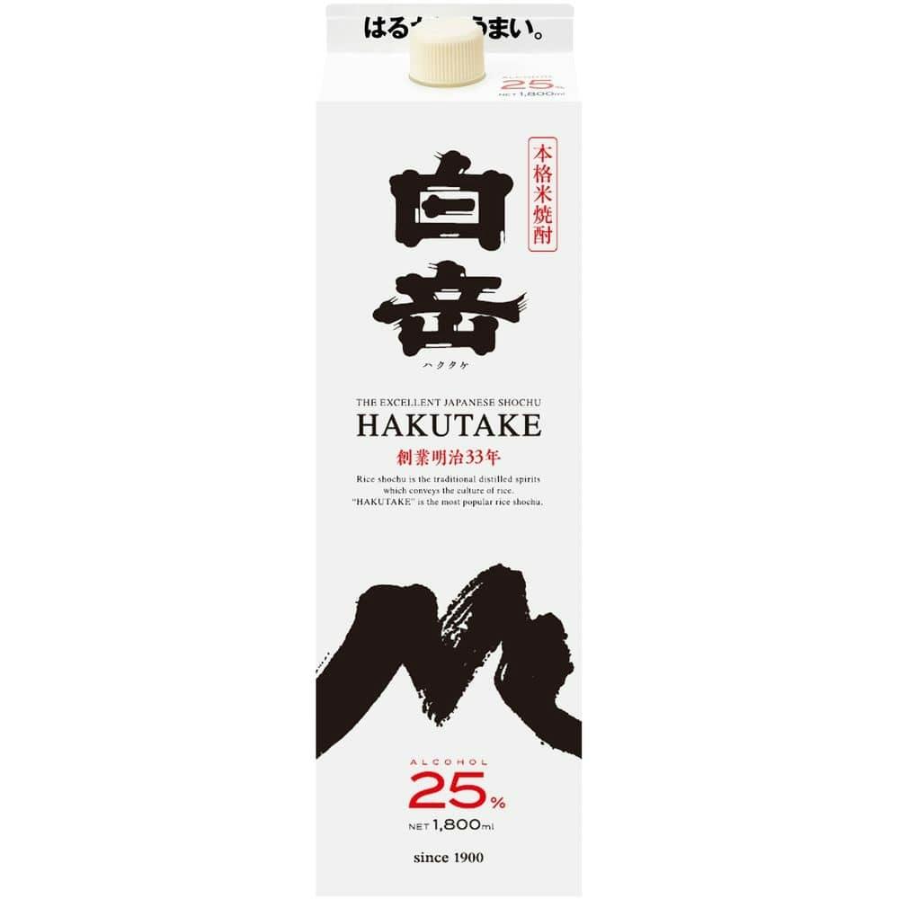 白岳 米 25度 パック 1800ml 甲乙混和焼酎 白岳 米 25度 パック 1800ml 甲乙混和焼酎