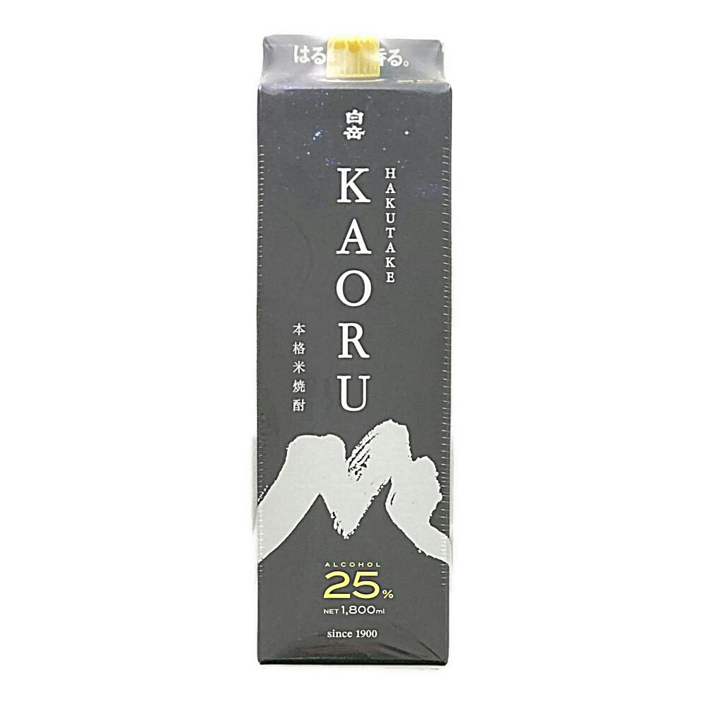 高橋酒造 白岳 KAORU 25度 1800ml 米焼酎 高橋酒造 白岳 KAORU 25度 1800ml 米焼酎