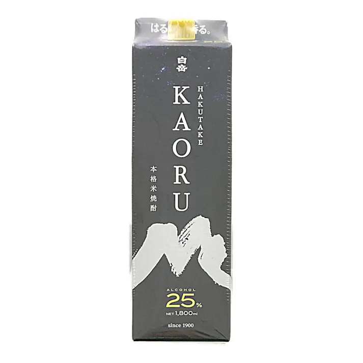高橋酒造 白岳 KAORU 25度 1800ml【別送品】