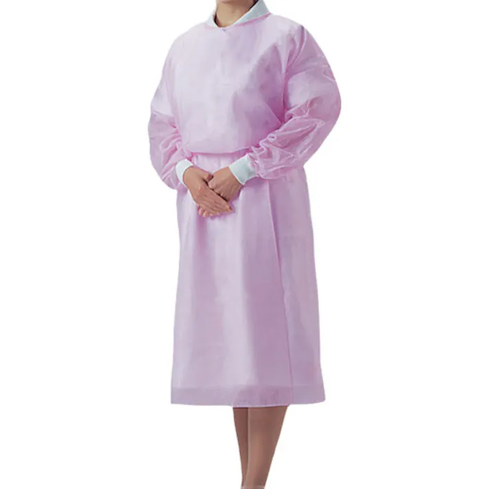 【CAINZ-DASH】竹虎 フェルラックNo.40(アイソレーションガウンフリー) ピンク 1枚×100袋 076421【別送品】