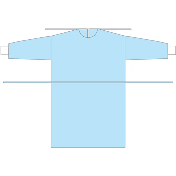 【CAINZ-DASH】竹虎 フェルラックNo.40(アイソレーションガウンフリー) ブルー 10枚×10袋 076520【別送品】