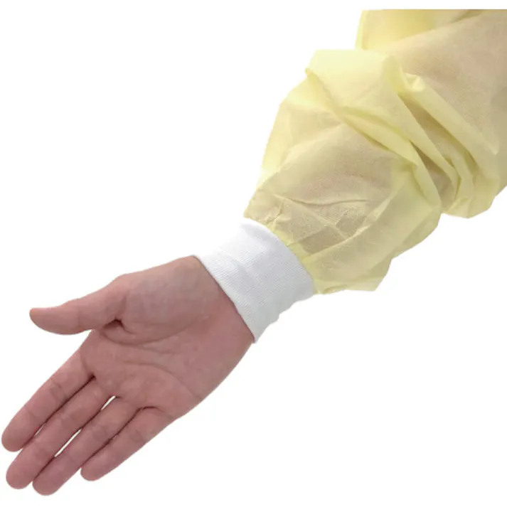 【CAINZ-DASH】竹虎 フェルラックNo.40(アイソレーションガウンフリー) イエロー 10枚×10袋 076522【別送品】