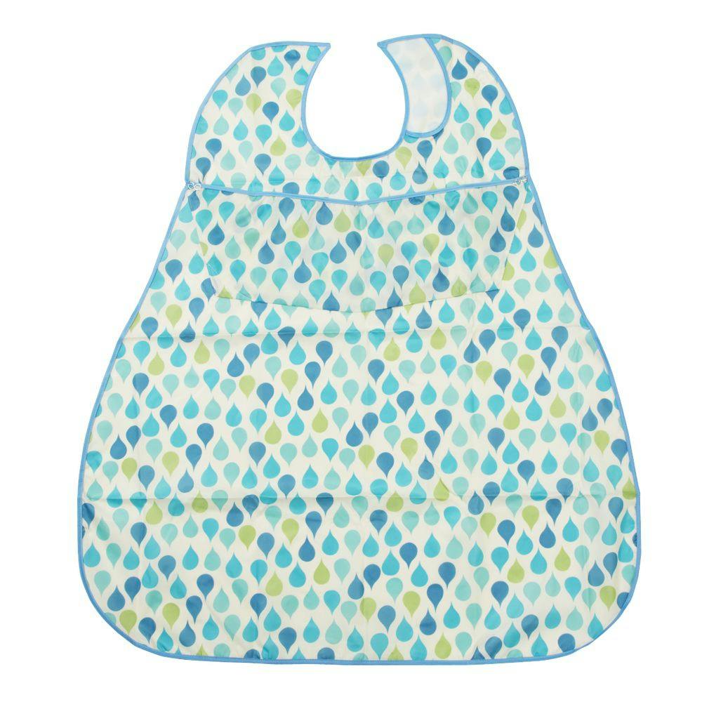 竹虎 ソフラピレンエプロン しずくポケット付 ブルー