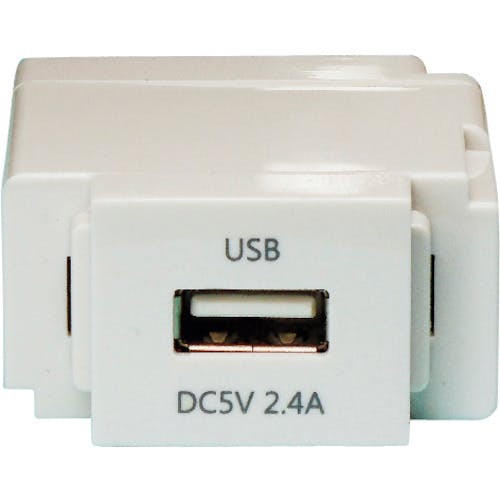 ノア 組替式USBコンセント(ミルキーホワイト) N-USB0241W コンセント ノア 組替式USBコンセント(ミルキーホワイト) N-USB0241W コンセント