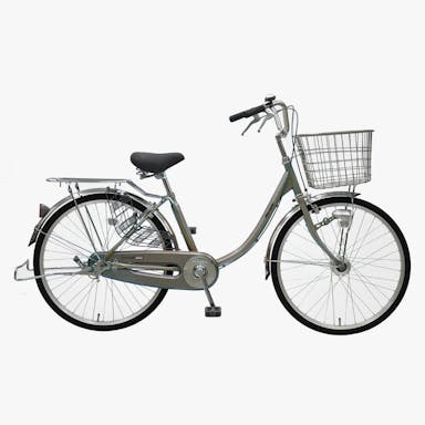 【自転車】《丸石サイクル》軽快車 24インチ コンサイス シルバー(販売終了)