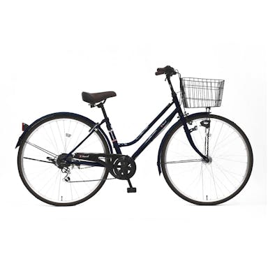 【自転車】《丸石サイクル》ルイードシティ 27型 外装6段 W497 ネイビー(販売終了)