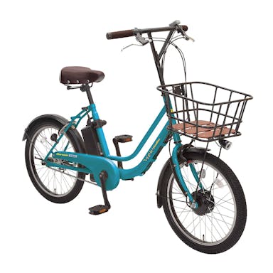 【自転車】《丸石サイクル》電動ミニベロ車 ビューピッコリーノ 20インチ ターコイズブルー(販売終了)