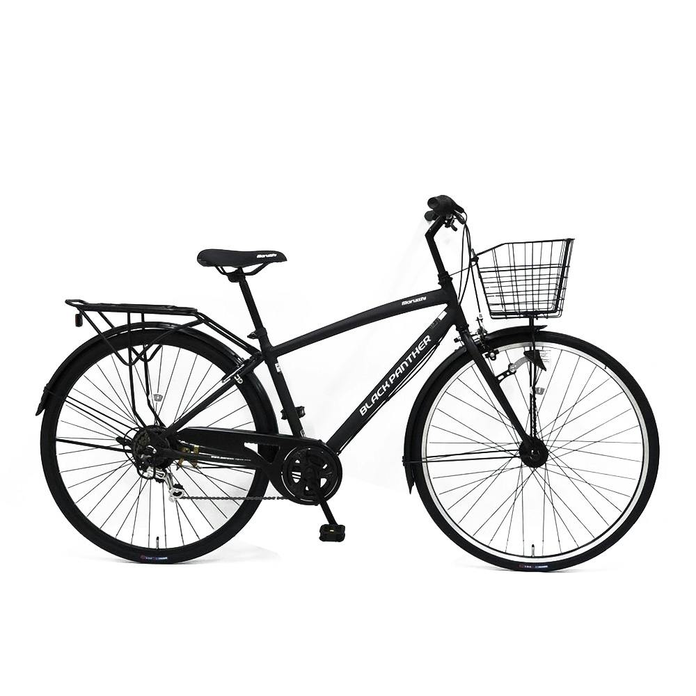 【自転車】《丸石サイクル》ブラックパンサークロスHD 27インチ 外装6段変速 ブラック