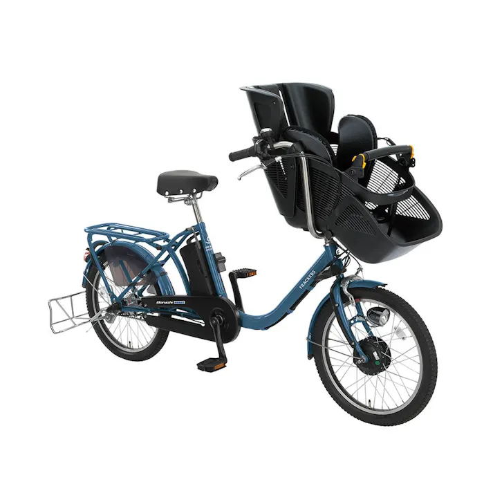 【自転車】電動アシスト自転車 ふらっか~ずシュシュアシスト FR 20インチ 内装3段 ブルーグレー