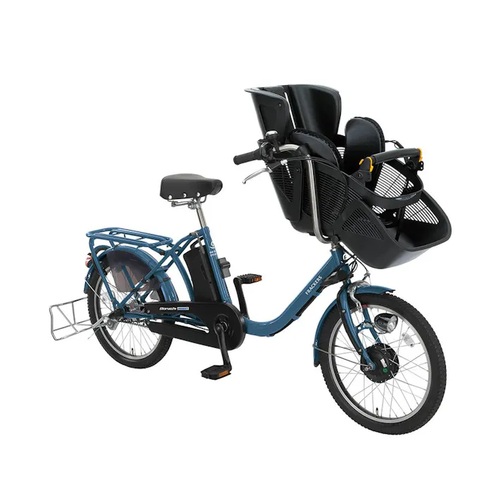 【自転車】電動アシスト自転車 ふらっか~ずシュシュアシスト FR 20インチ 内装3段 ブルーグレー