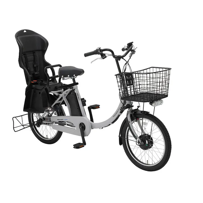 【自転車】電動アシスト自転車 ふらっか~ずココッティアシスト FR 20インチ 内装3段 クールグレー