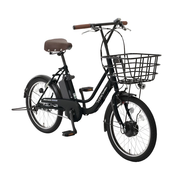 【自転車】《丸石サイクル》 電動アシスト自転車 ピッコリーノ 20インチ ハーフマットブラック(販売終了)