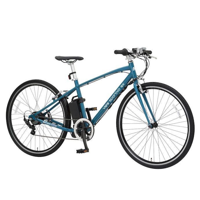 【自転車】《丸石サイクル》 電動アシスト自転車 スポルティーボex 700C 外装7段 ピーコックブルー