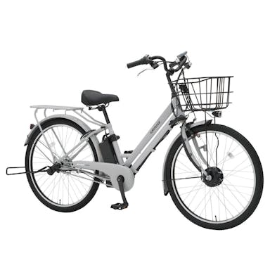 【自転車】《丸石サイクル》電動アシスト自転車 グラウス 26インチ 外装6段 クールグレー