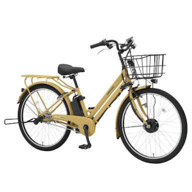 【自転車】《丸石サイクル》電動アシスト自転車 グラウス 26インチ 外装6段 マットキャメル