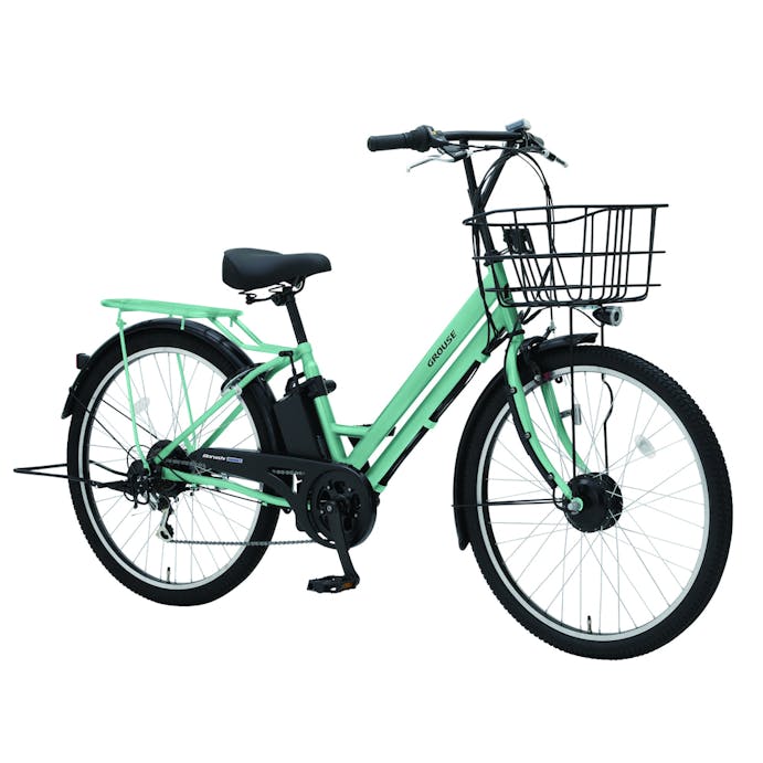 【自転車】《丸石サイクル》 電動アシスト自転車 グラウスアシスト 26インチ 外装6段 アクアブルー