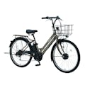【自転車】《丸石サイクル》 電動アシスト自転車 グラウスアシスト 26インチ 外装6段 マットミリタリー