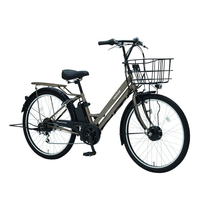 【自転車】《丸石サイクル》 電動アシスト自転車 グラウスアシスト 26インチ 外装6段 マットミリタリー