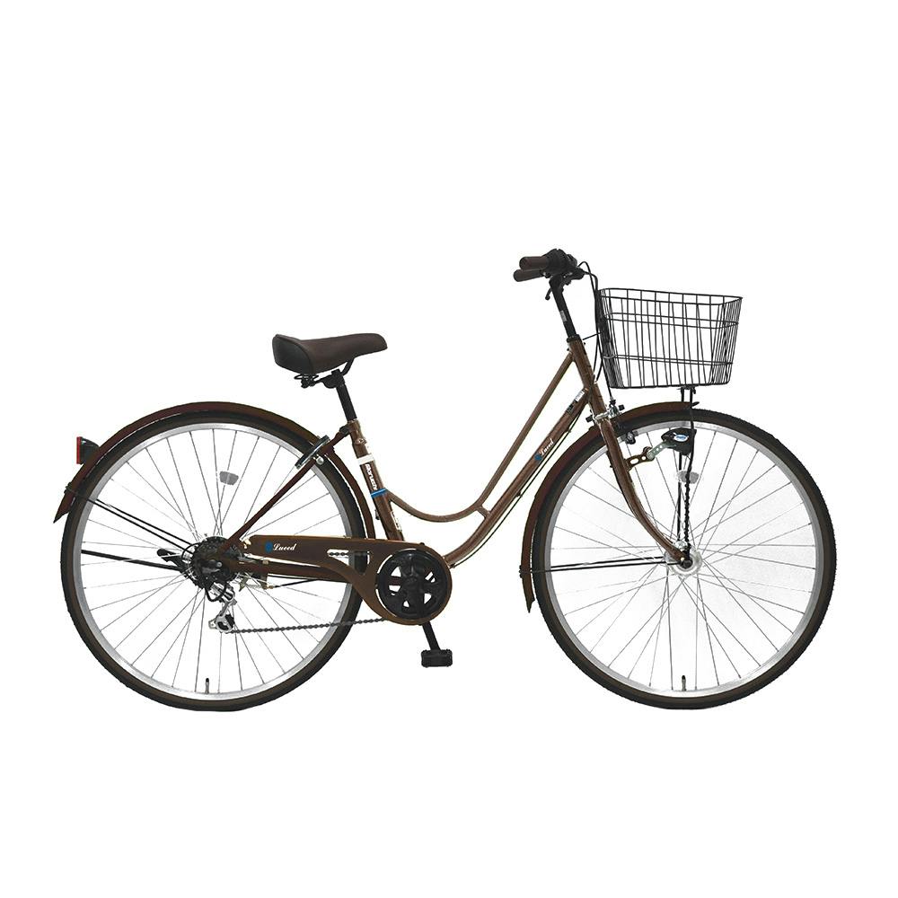【自転車】《丸石サイクル》 ルイードシティHD 27インチ 外装6段変速 ブラウン
