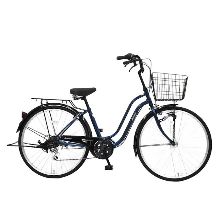 【自転車】メナム軽快車HD 26インチ 外装6段 ネイビー