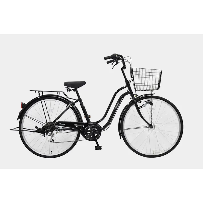 【自転車】メナム軽快車HD 26インチ 外装6段 ブラック