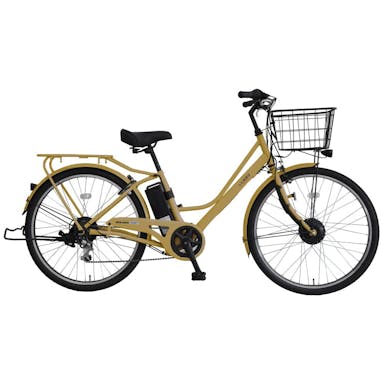 【自転車】《丸石サイクル》電動アシスト自転車 ルイード 26インチ 6段 キャメル