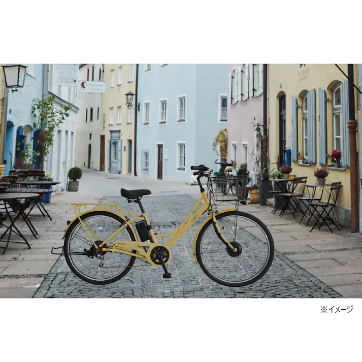 【自転車】電動アシスト自転車 ルイード 26インチ 外装6段 マットキャメル