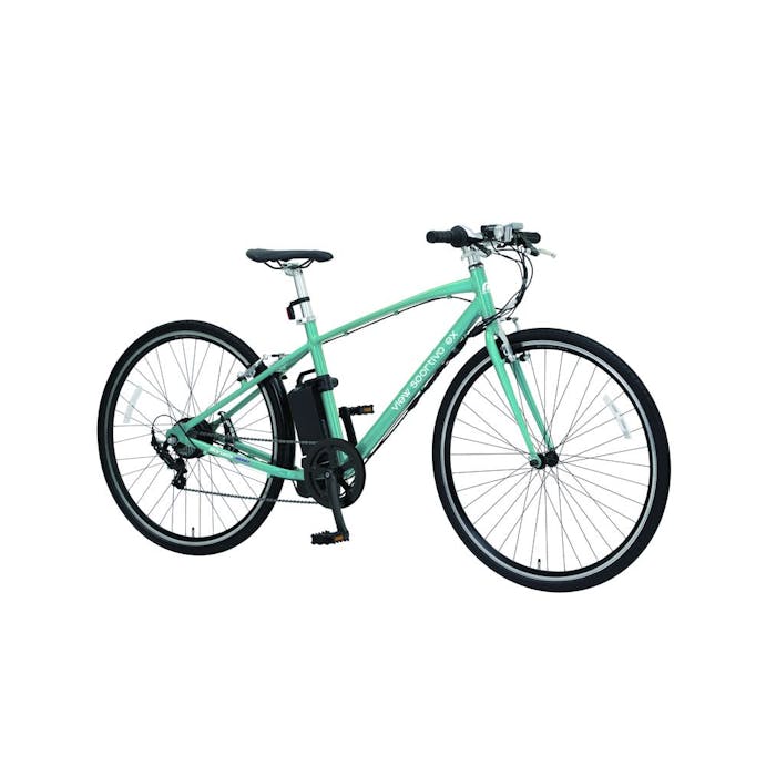 【自転車】《丸石サイクル》電動アシスト自転車 スポルティーボEX 2024 Bl エメラルドグリーン