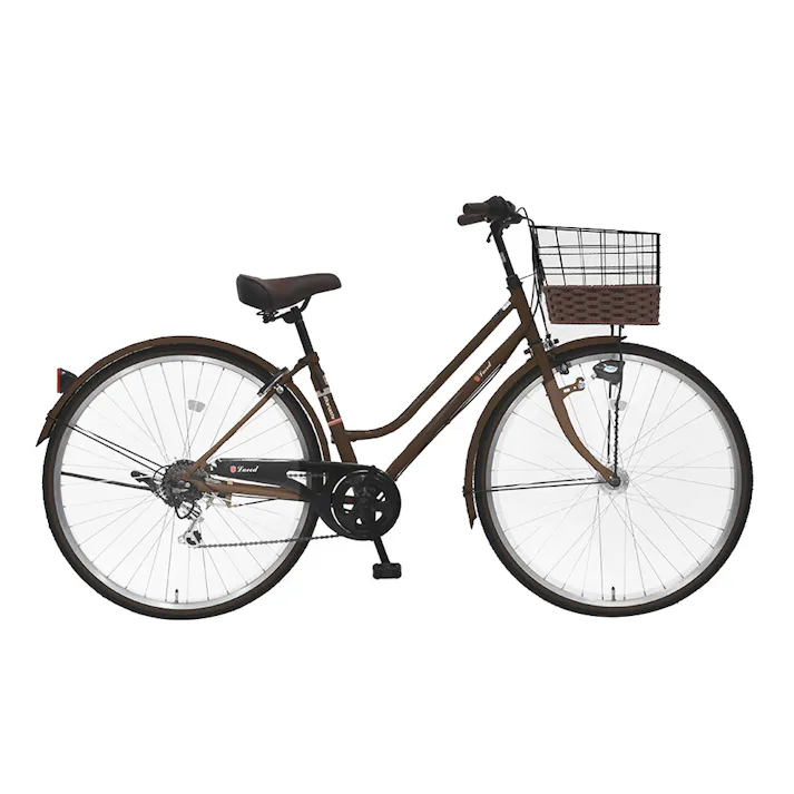 【自転車】ルイードシティHD 27インチ 外装6段変速 ブラウン