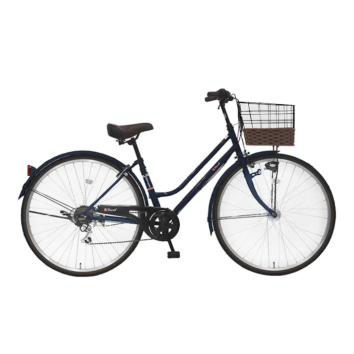 【自転車】ルイードシティHD 27インチ 外装6段変速 インクブルー