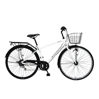 【自転車】クロスバイク ブラックパンサーHD 27インチ 外装7段 マットホワイト