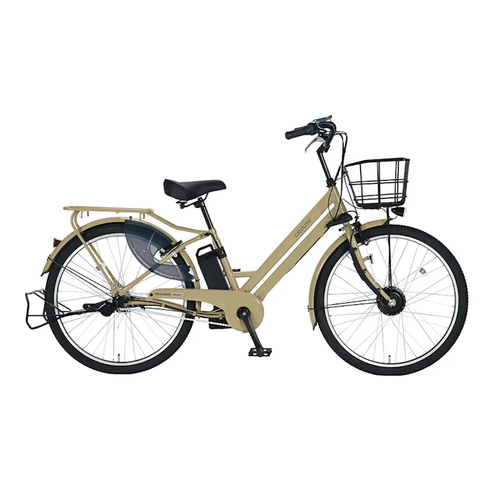 25年モデル 電動アシスト自転車 グラウスアシストプラス GROUES 26インチ 内装3段 C99Tマットベージュ