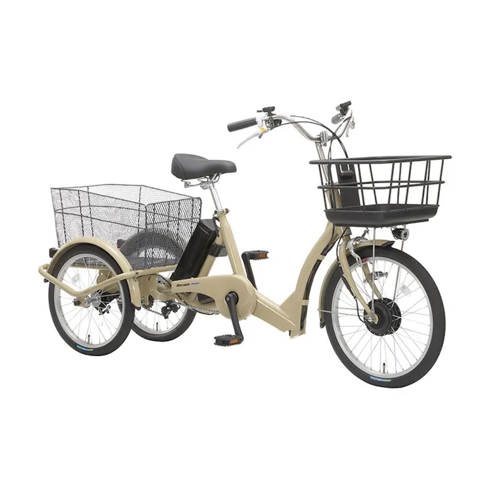【自転車】電動アシスト自転車 サンデーラブリーアシスト SUNDAY LOVELY 前輪20インチ 後輪18インチ 内装3段 ラテベージュ