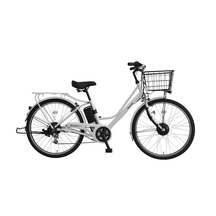 26年モデル 電動アシスト自転車 Pavement ペーブメントフレックス 26インチ 外装6段 クールグレー