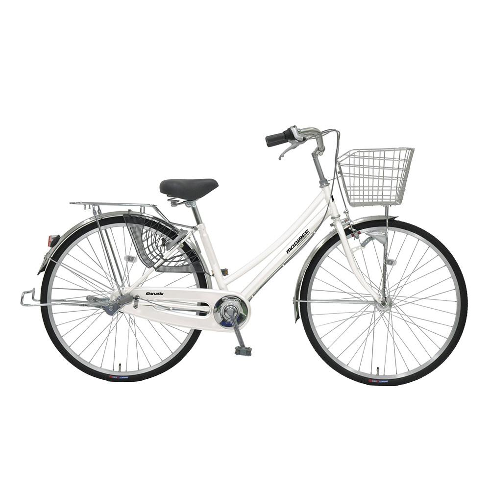 【自転車】26年モデル 軽快車 モディビー MODIBEE 26インチ 内装3段 ホワイト