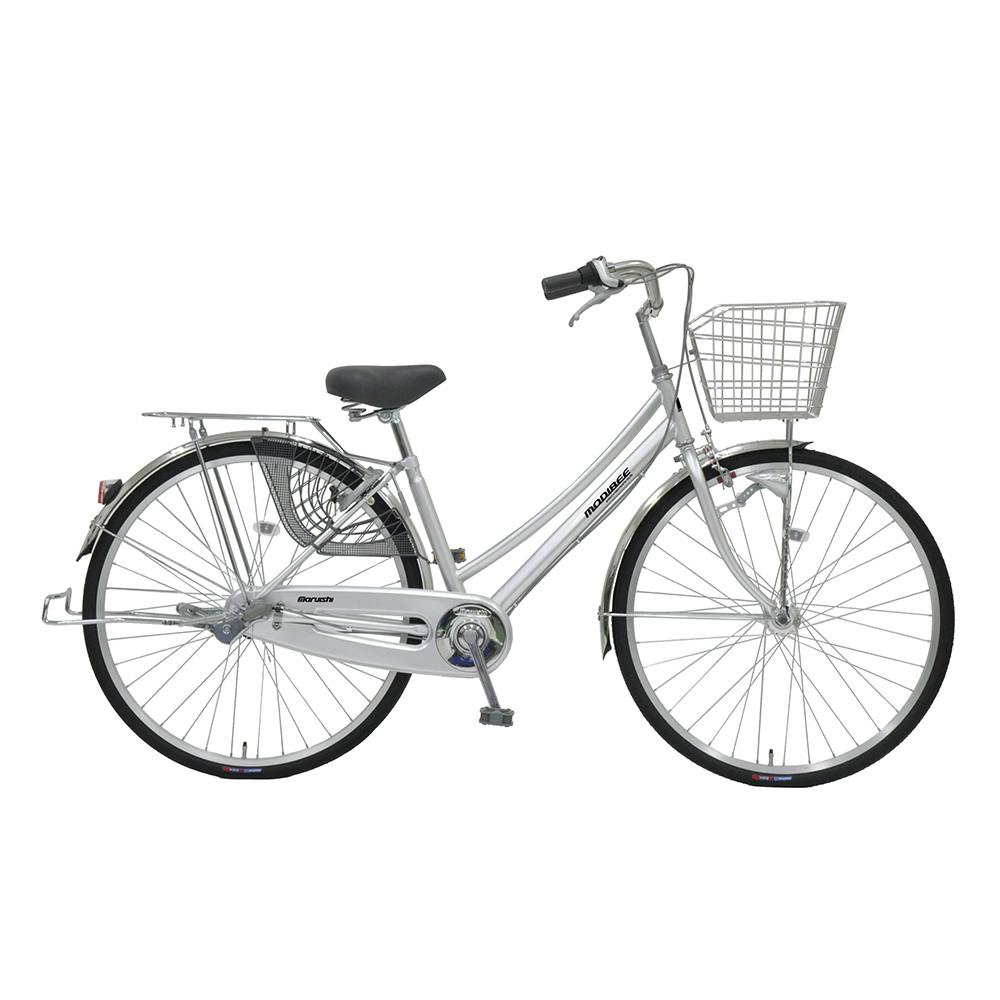【自転車】26年モデル 軽快車 モディビー MODIBEE 27インチ 内装3段 シルバー