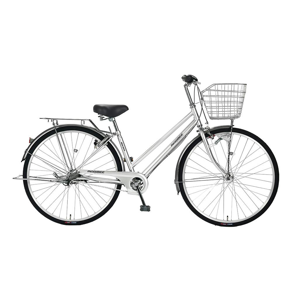 【自転車】26年モデル シティー車 モディビー MODIBEE 27インチ 内装3段 シルバー