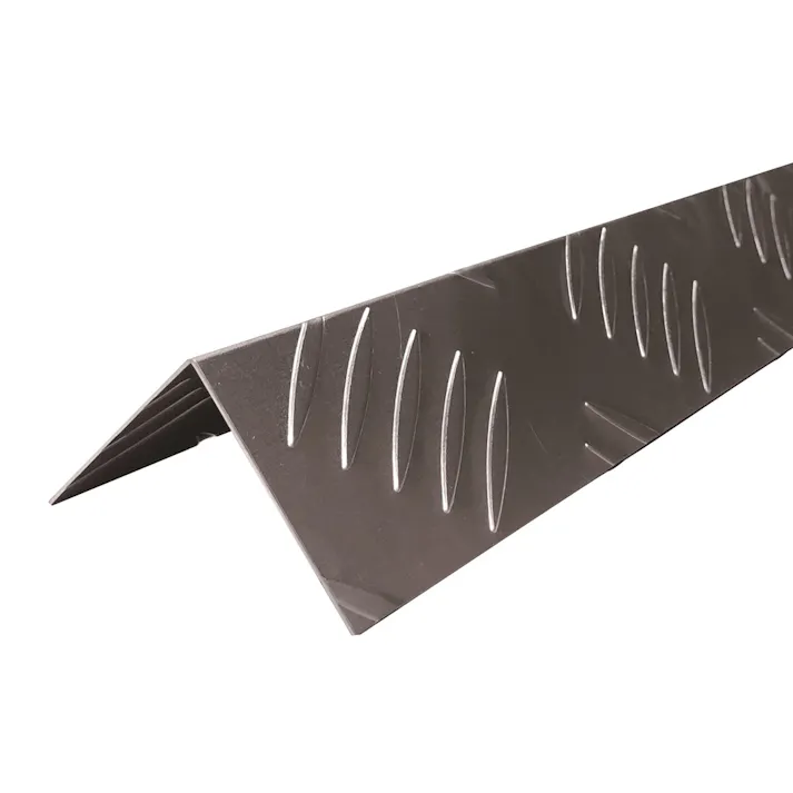 アルミアングル縞目柄 AL50×50 1m 1292