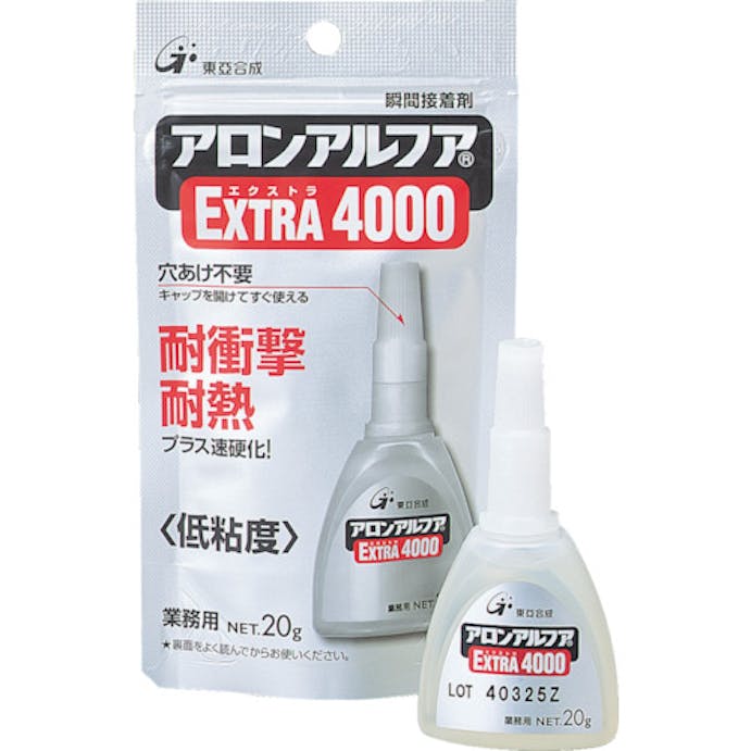 【CAINZ-DASH】東亜合成 アロンアルファ　エクストラ４０００　２０ｇ　アルミ袋 AA-4000-20AL【別送品】