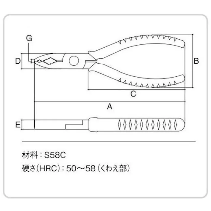 【CAINZ-DASH】スリーピークス技研 ダイヤ型トラスねじプライヤー 150mm DS-150TZ【別送品】