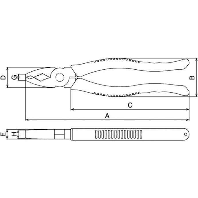 【CAINZ-DASH】スリーピークス技研 強力トラスねじプライヤー　２１５ｍｍ DS-215TZ【別送品】