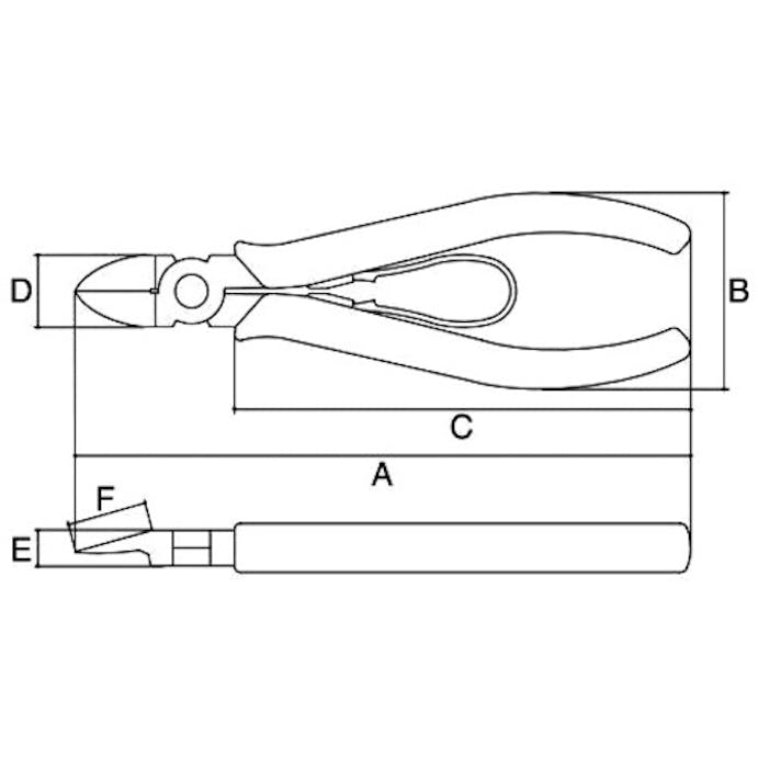 【CAINZ-DASH】スリーピークス技研 かるいプラスチックニッパ（バネ付）　１２５ｍｍ LPN-125S【別送品】